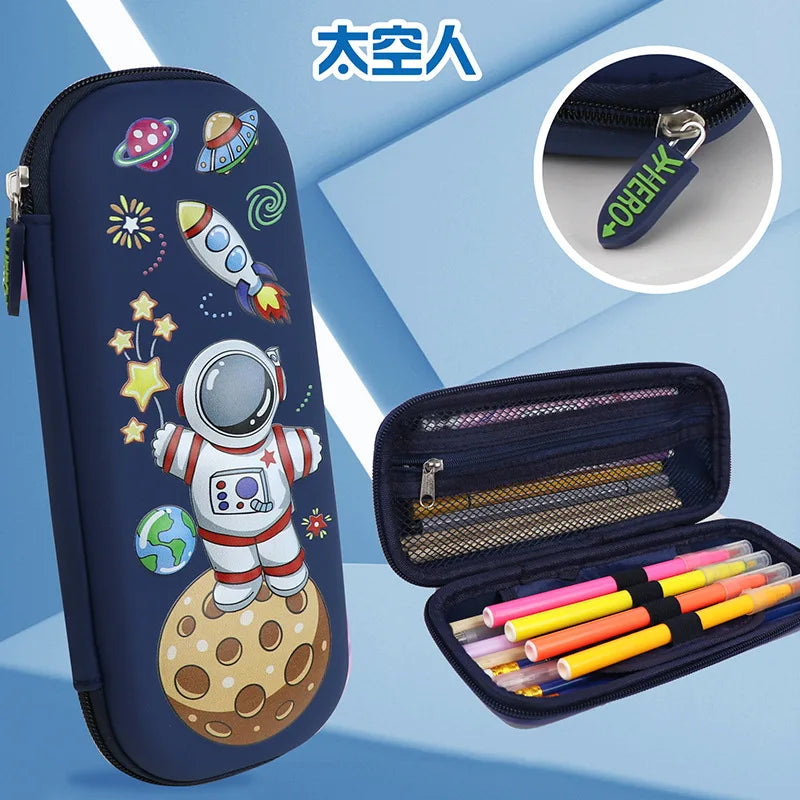 Enchanting 3D EVA Cartoon Pencil Case - Spacious & Durable Pen Holder for Kids