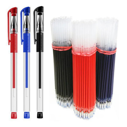 23-Piece Premium Gel Pen Set - Vibrant 0.5mm for Smooth Writing in Black, Blue, and Red
